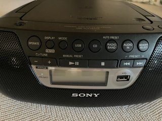 Sony CD/USB/Radio Portátil Negro