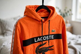 Chándal Lacoste naranja y negro Talla XL y XXL