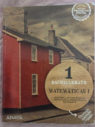 Libro de 1 bachillerato de matematicas