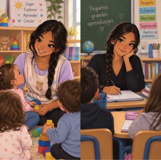 Cuidado de niños y clases presenciales para 1ºy 2º