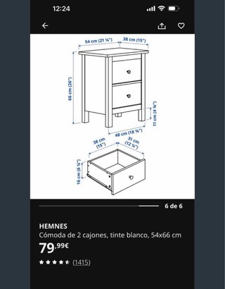 Mesitas de noche blancas de madera