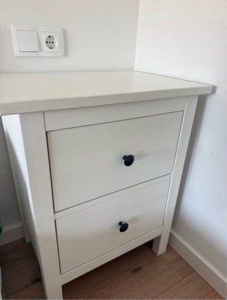 Mesitas de noche blancas de madera