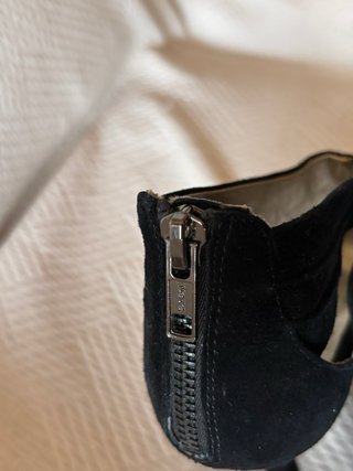 Sandalias Zara fiesta T39 ante negro