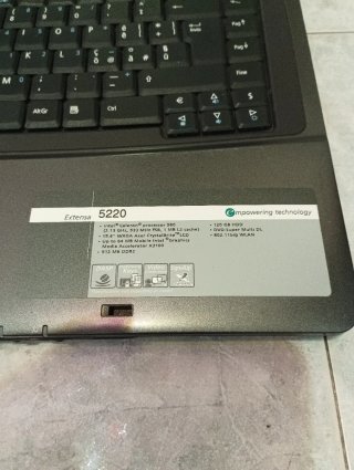 Acer Extensa 5220 Notebook - Si Accende