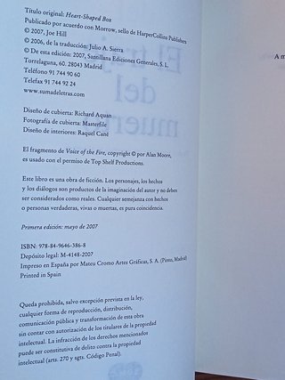 El Traje del Muerto - 1ª Edición  Joe Hill