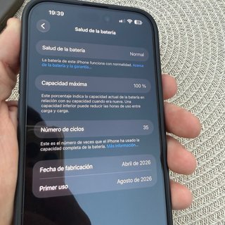 iPhone 16 Pro Max 256GB Negro Salud Batería 100%