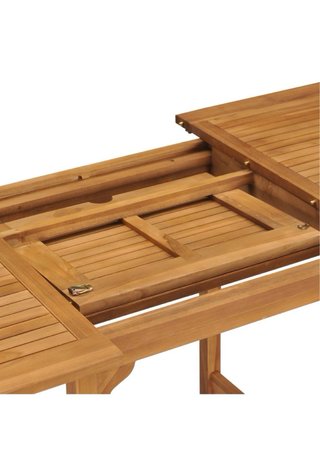 Conjunto mesa extensible y 6 sillas de madera