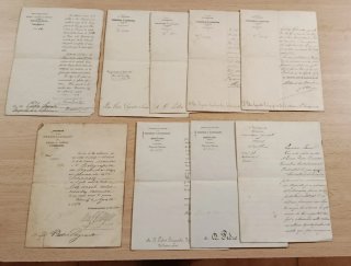 Lote de 9 Documentos Ferroviarios Antiguos