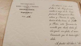 Lote de 9 Documentos Ferroviarios Antiguos