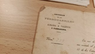 Lote de 9 Documentos Ferroviarios Antiguos