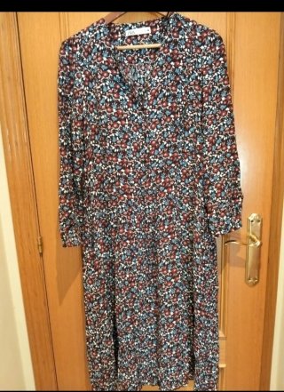 Vestido Zara estampado floral talla M