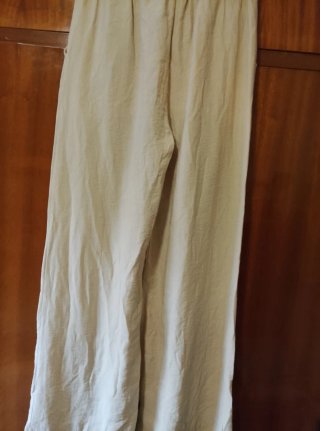 Pantalón Ancho Beige
