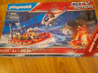 Playmobil City Action 70335 Barco y Helicóptero