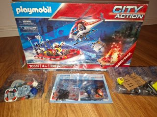 Playmobil City Action 70335 Barco y Helicóptero
