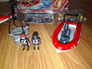 Playmobil City Action 70335 Barco y Helicóptero