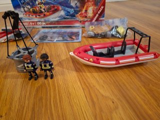 Playmobil City Action 70335 Barco y Helicóptero