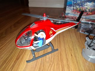 Playmobil City Action 70335 Barco y Helicóptero