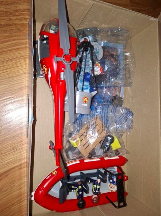 Playmobil City Action 70335 Barco y Helicóptero