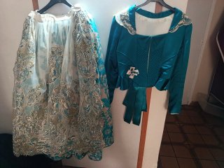 Traje de Fallera con Can-can y Zapatos