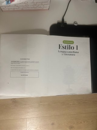 Estilo 1. Lengua castellana y Literatura 1 BACH