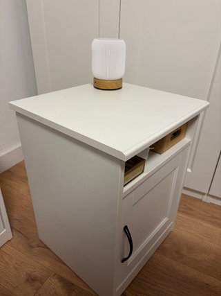 2 Mesitas de Noche Blancas Ikea