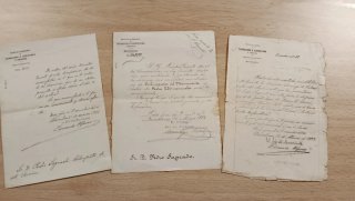 Lote de 3 Documentos Ferroviarios Antiguos