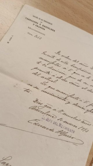 Lote de 3 Documentos Ferroviarios Antiguos