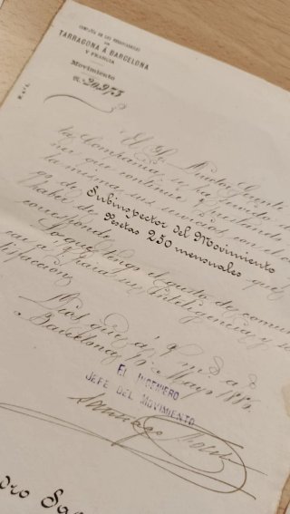 Lote de 3 Documentos Ferroviarios Antiguos