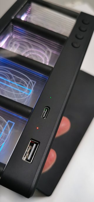 Reloj diseño retro-nixie led color USB 5V cargador