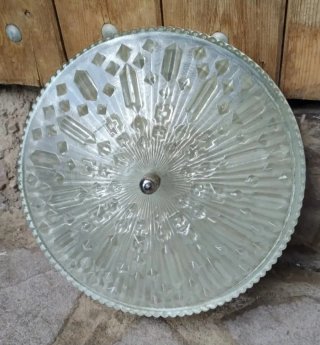 Plafón de Cristal con Relieve