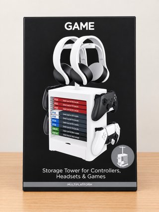 Torre Organizadora Gaming para Mandos y Juegos