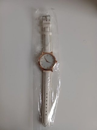 Reloj de Mujer con Correa Blanca