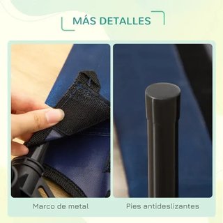 Cama perro azul