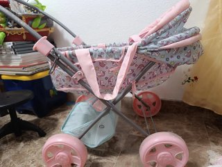 Carrito de muñecas unicornios y arcoíris