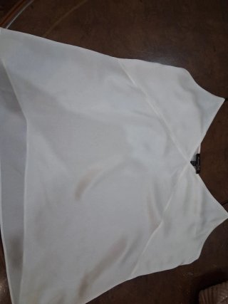 Top lencero Massimo Dutti seda crudo