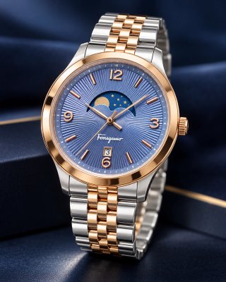 Ferragamo Duo Moonphase · Elegancia absoluta