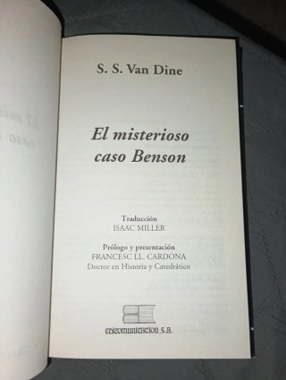Misterioso Caso de Benson