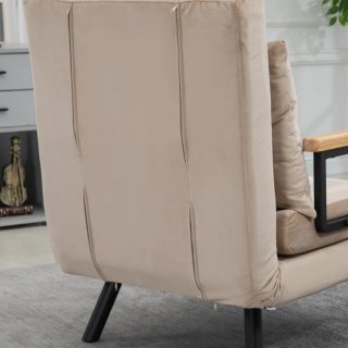 Sofá Cama Individual Beige 4 en 1