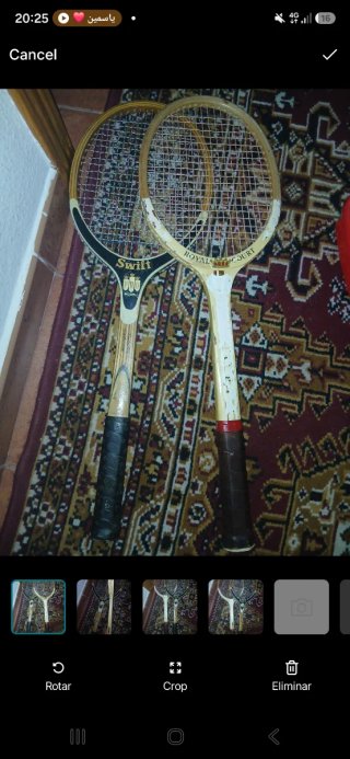 Pack de 2 Raquetas de Tenis Vintage de Madera