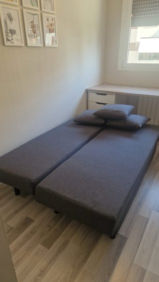 Sofá Cama Ikea 3 Plazas Älvdalen Gris