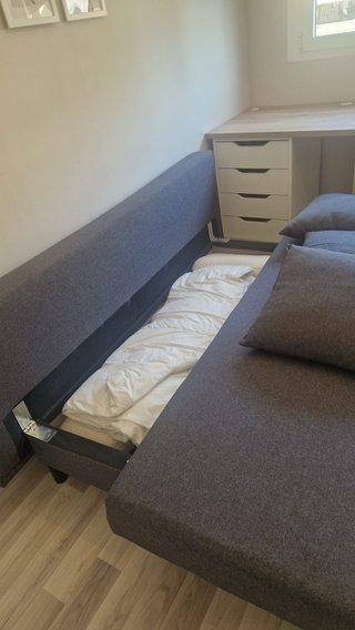 Sofá Cama Ikea 3 Plazas Älvdalen Gris