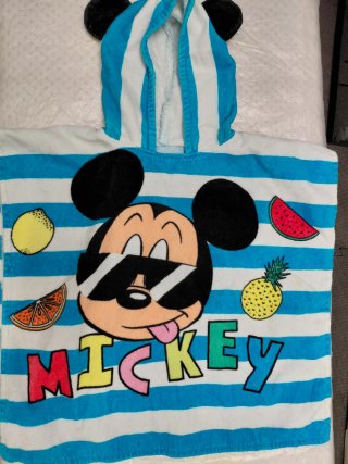 Accappatoio Poncho Bambino Topolino Mickey Mouse