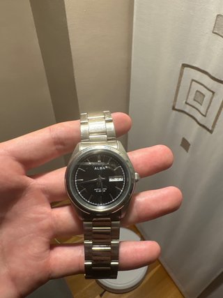 Reloj Alba Automático Negro y Plateado