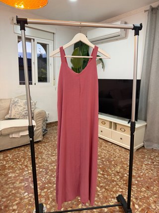 Vestido Largo Rosa Empolvado
