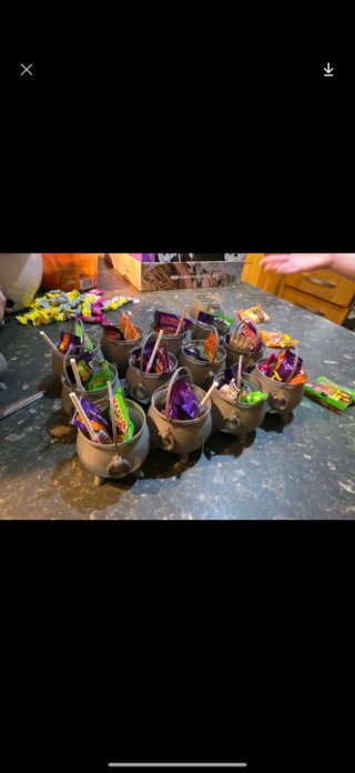 Caldero para Dulces de Halloween impreso en 3D
