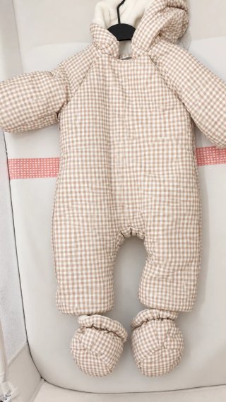 Buzo Bebé Coconut Vichy Rosa Talla 3 Meses