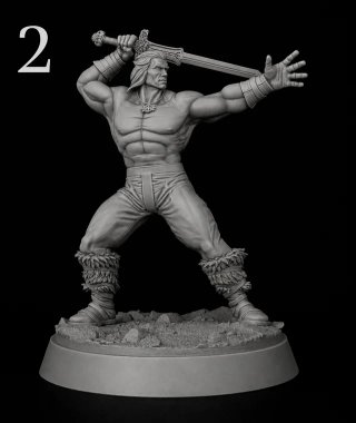 2 Figura Conan Pose B (28mm)