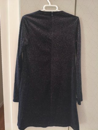 Vestido Fiesta Invierno Negro Zara