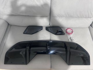 Difusor Trasero BMW X6 F16 Negro Brillante