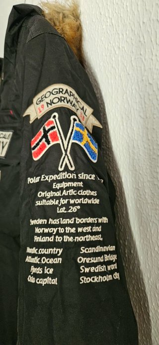 Abrigo Geographical Norway Negro